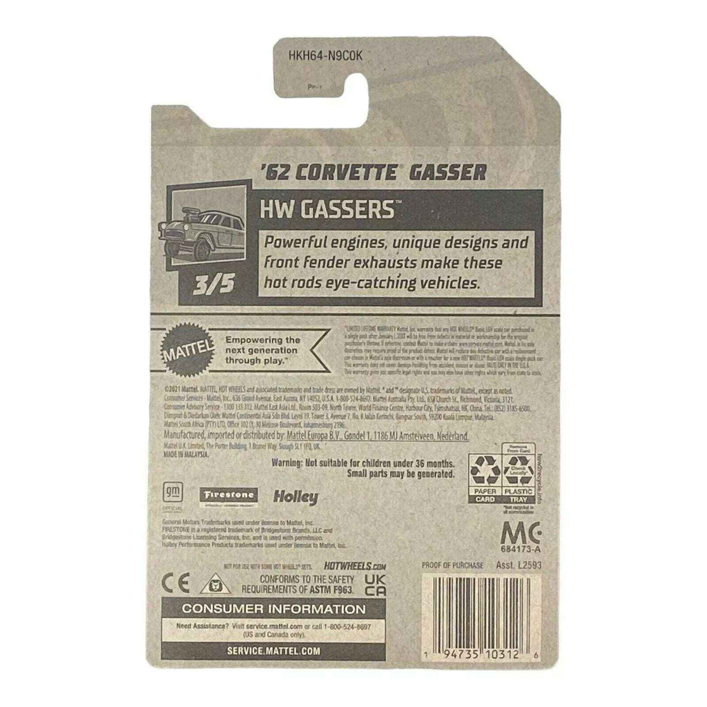 Hot Wheels '62 Corvette Gasser - Gassers Series 3/5 -