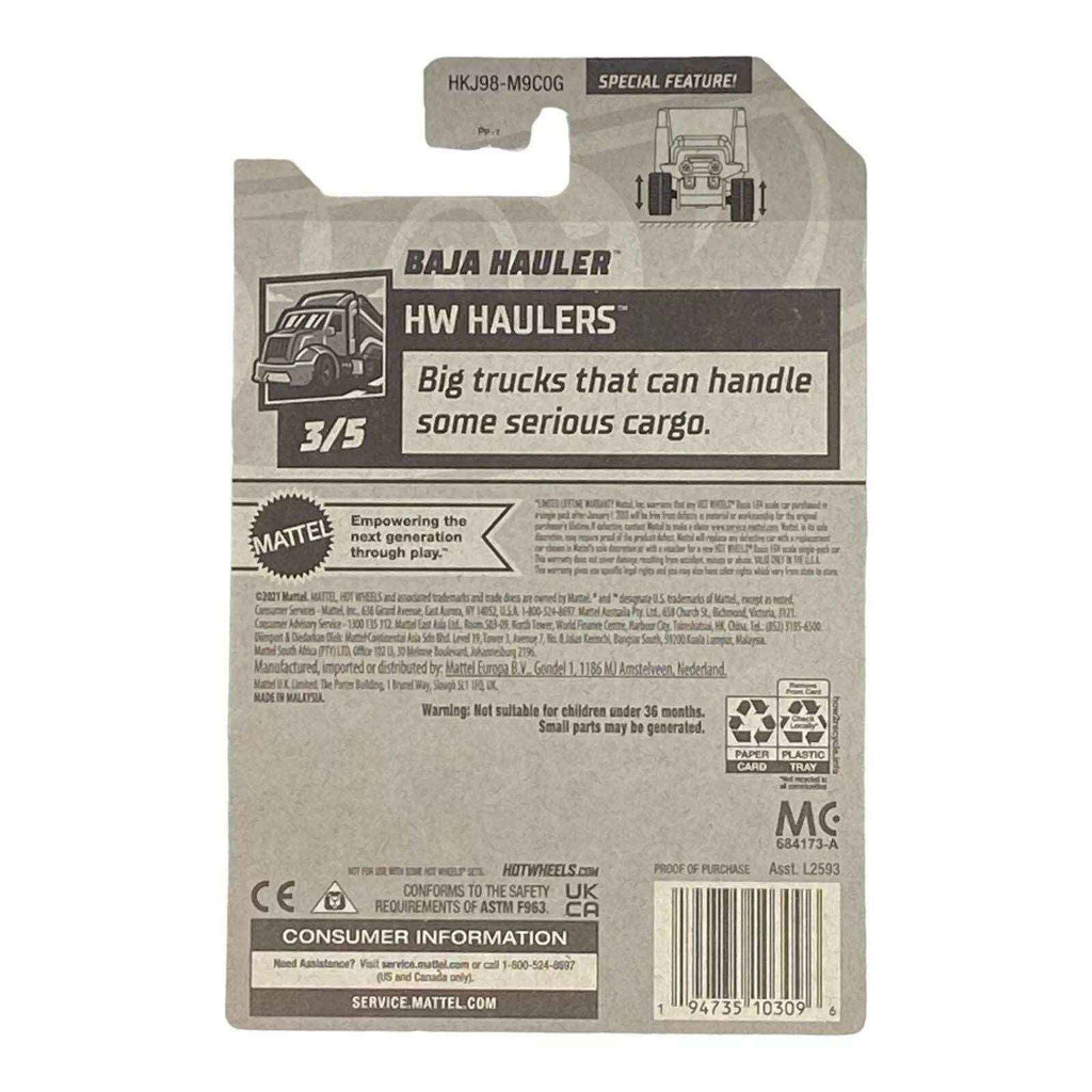 Hot Wheels Baja Hauler - Haulers Series 3/5 -