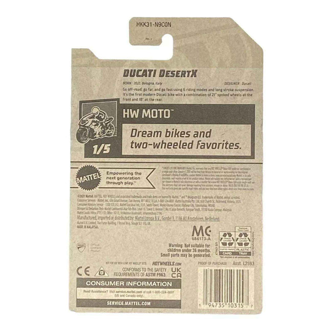 Hot Wheels Ducati DesertX - HW Motto Series 1/5 Main Image