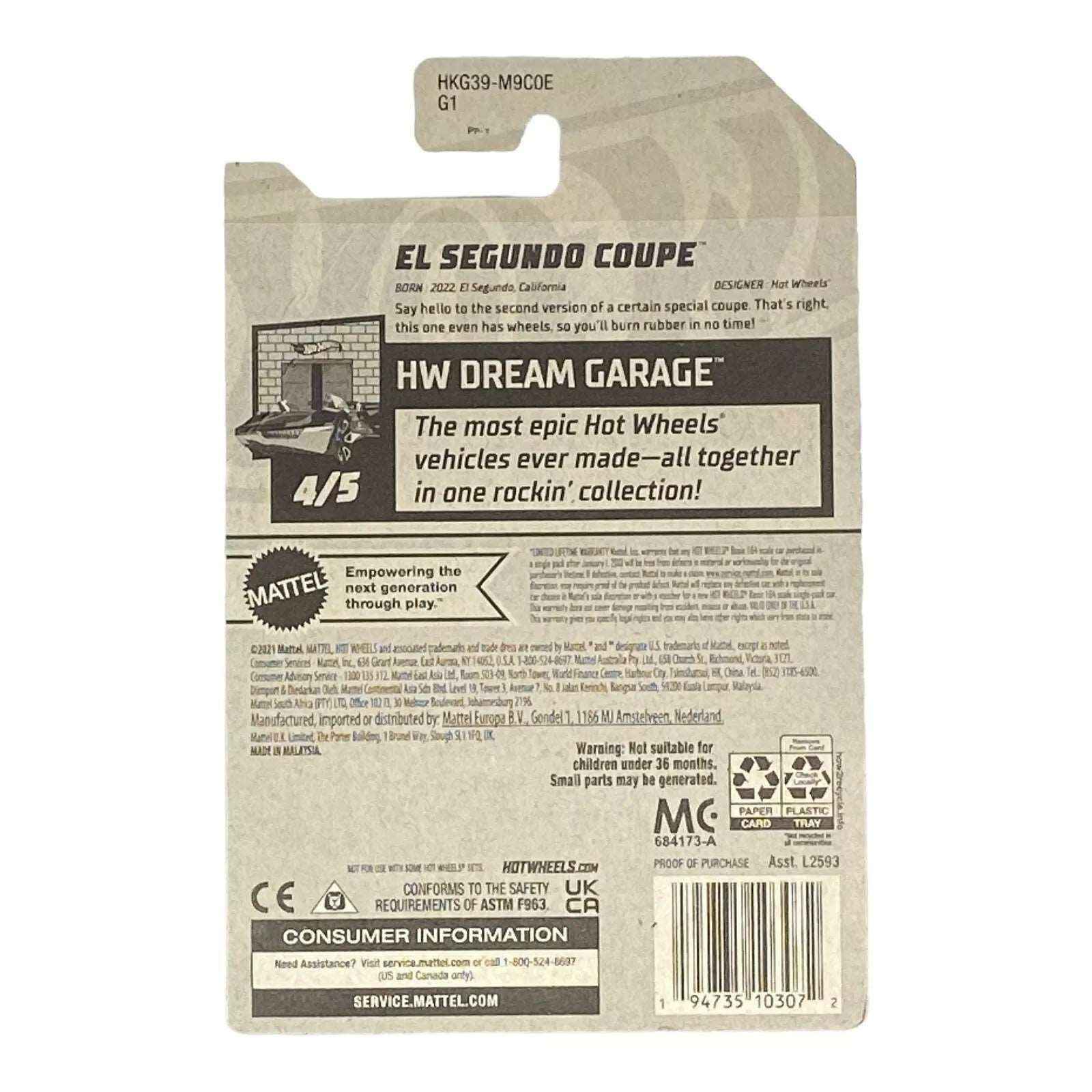 Hot Wheels El Segundo Coupe - Dream Garage Series 4/5 Secondary image