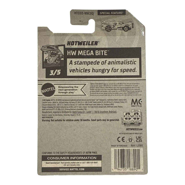 Hot Wheels Hotweiler - Mega Bite Series 3/5 Main Image