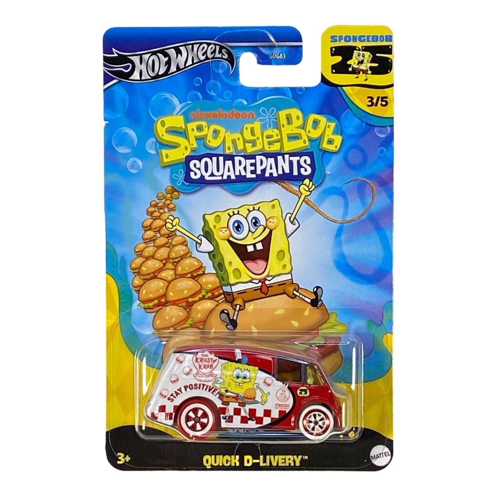 Hot Wheels Quick D-Livery - SpongeBob 25'th Anniversary Series 3/5 - Collectors World Toys