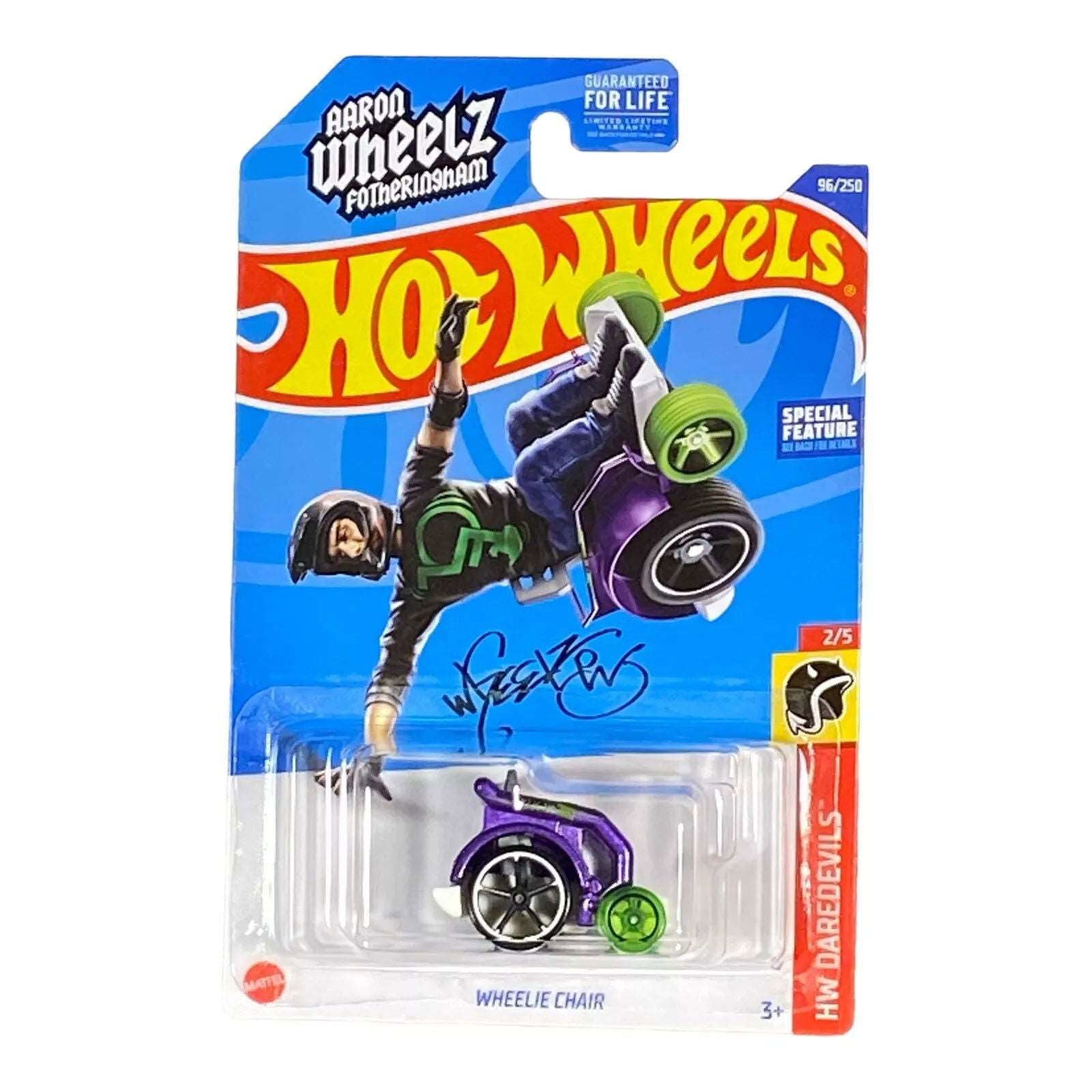 Hot Wheels Wheelie Chair - Aaron Wheelz Fotheringham - Daredevils Series 2/5 - Collectors World Toys