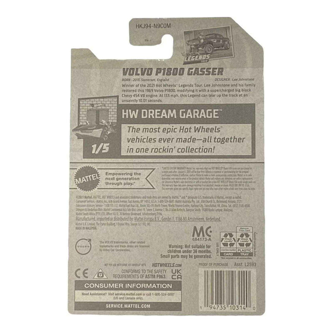 Hot Wheels Volvo P1800 Gasser - Dream Garage Series 1/5 Main Image