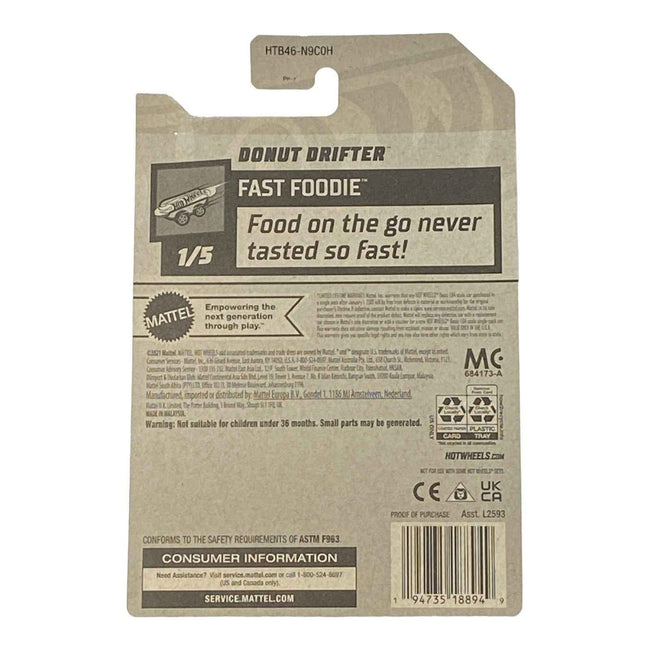 Hot Wheels Donut Drifter - Fast Foodie Series 1/5 Main Image