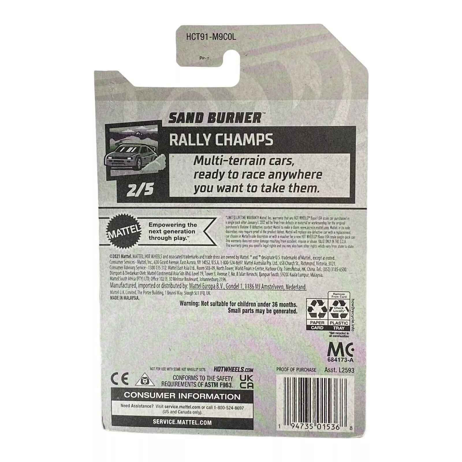 Hot Wheels Sand Burner - Rally Champs Series 2/5 -