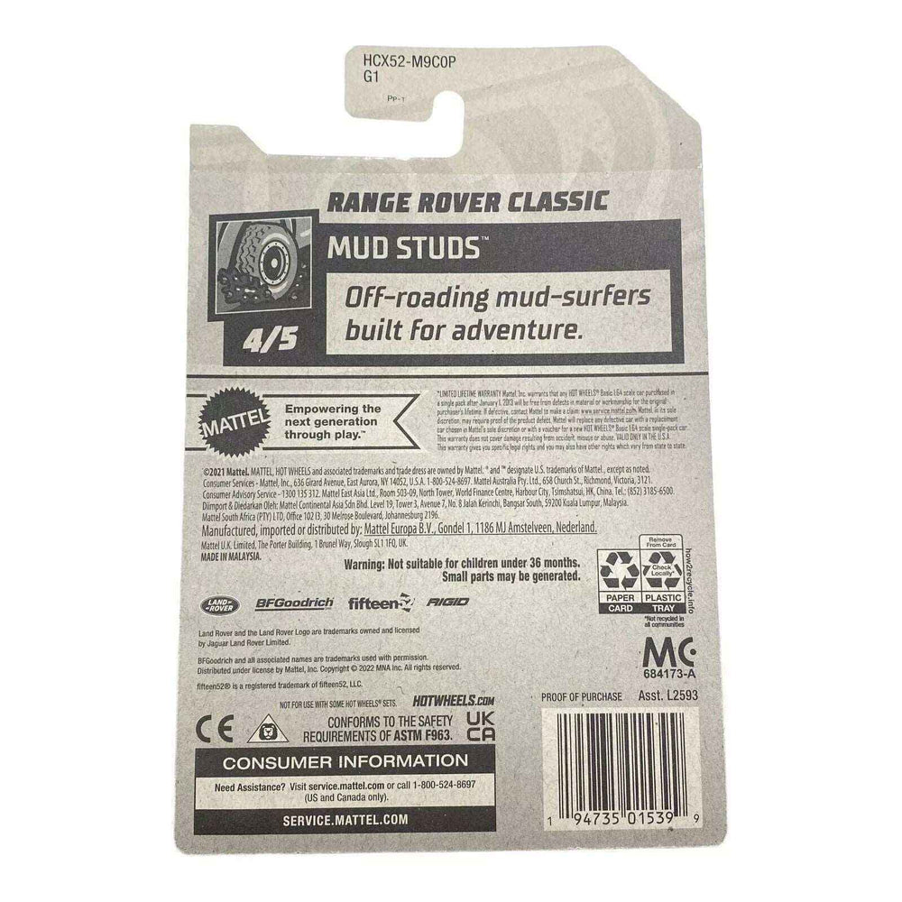 Hot Wheels Range Rover Classic - Mud Studs Series 4/5 -
