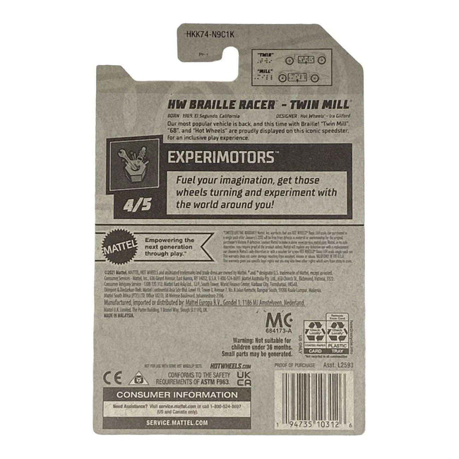 Hot Wheels HW Braille Racer - Twin Mill - Experimotors Series 4/5 Main Image