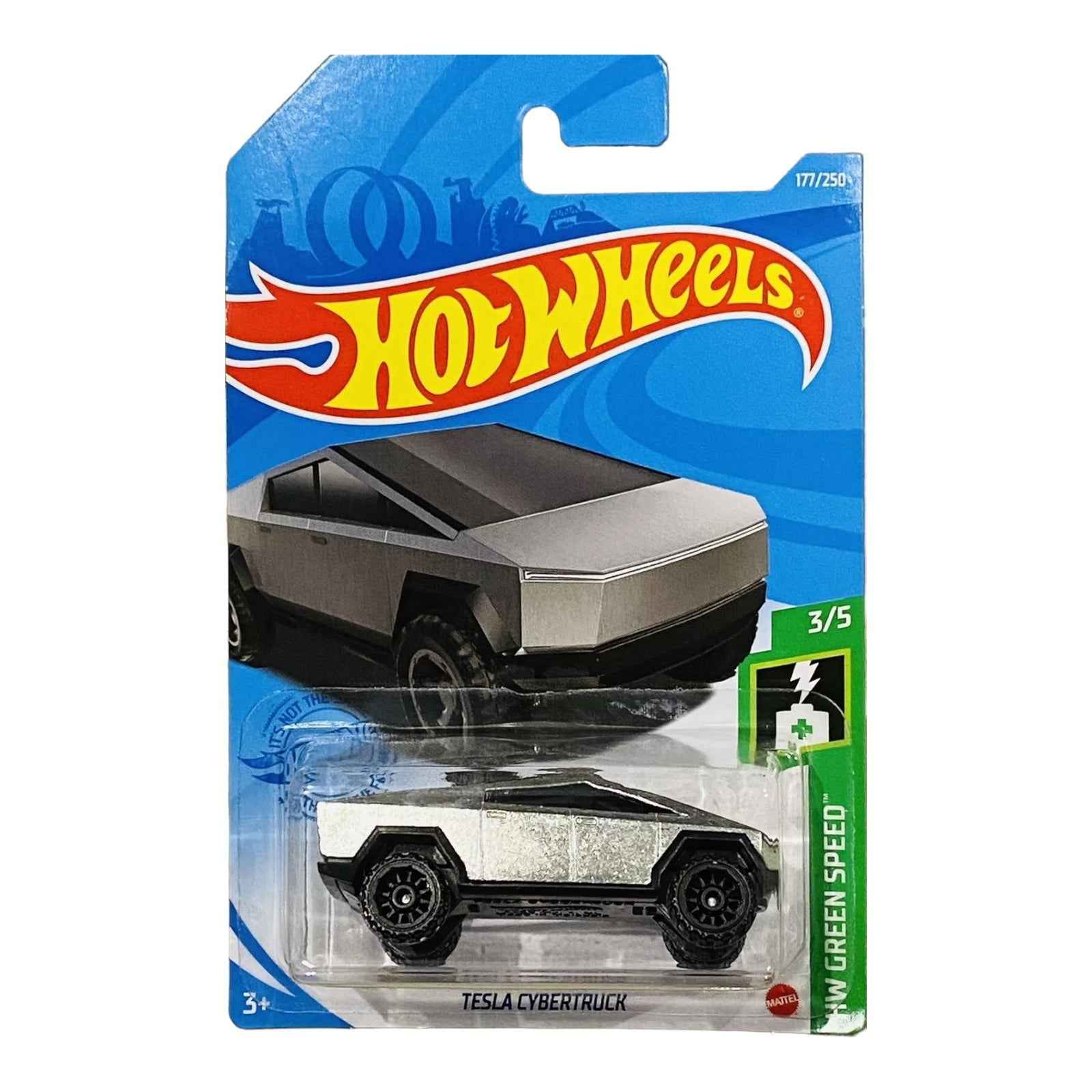 Hot Wheels Tesla Cybertruck - Green Speed Series 3/5 Main image