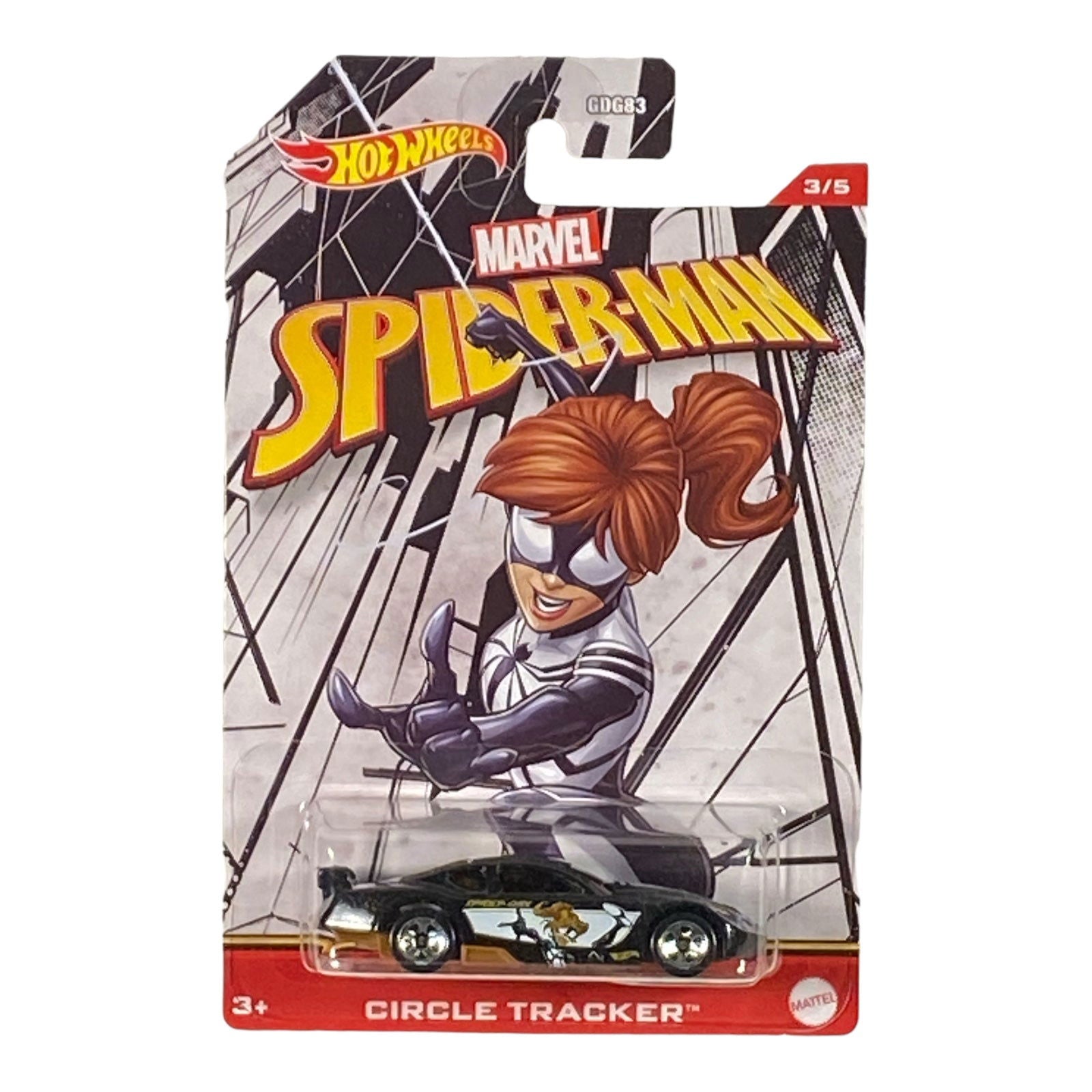 Hot Wheels Circle Tracker - Marvel Spider-Man Series - Spider-Girl 3/5 - Collectors World Toys