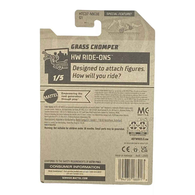 Hot Wheels Grass Chomper - Ride-Ons Series 1/5 Main Image