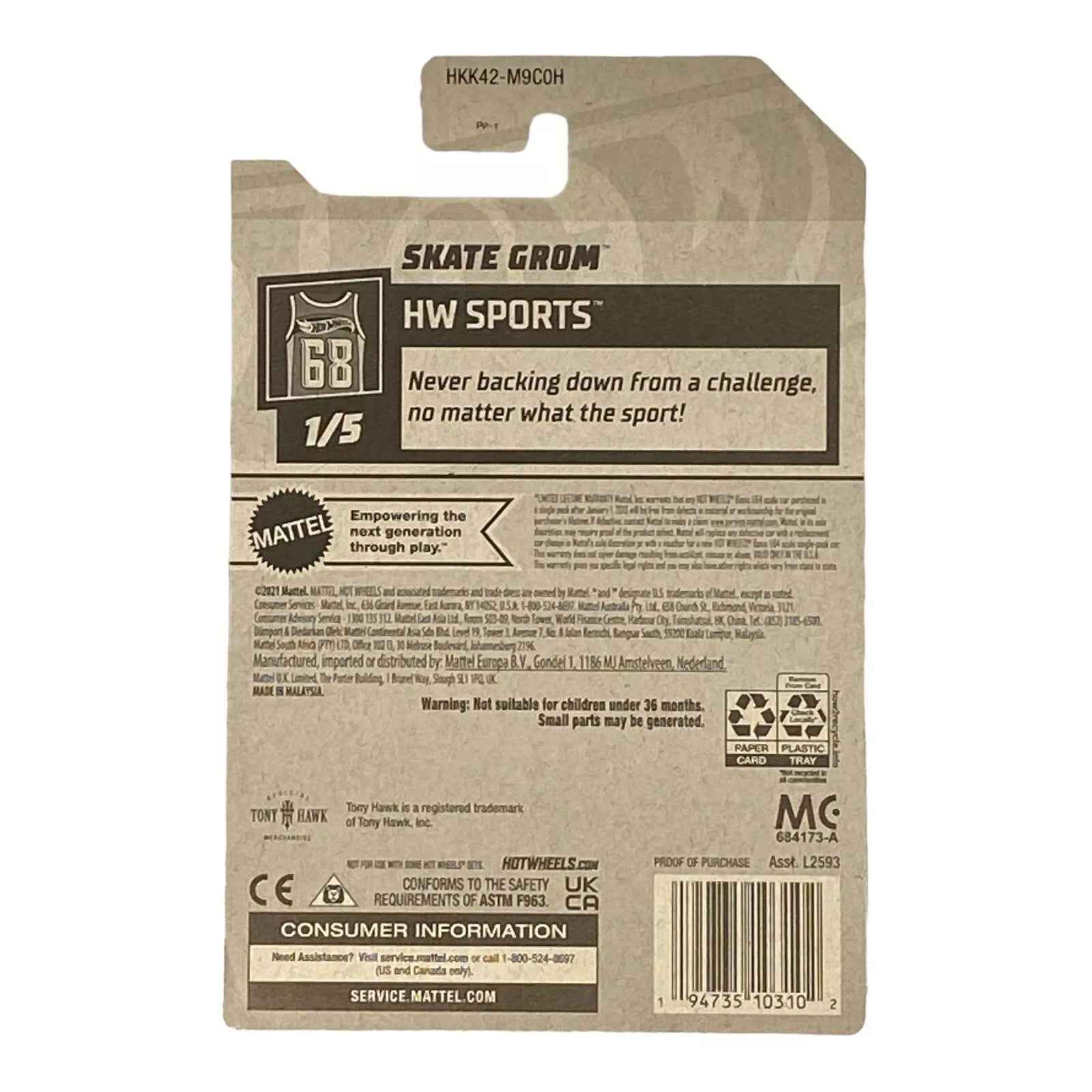 Hot Wheels Skate Grom - HW Sports Series 1/5 -