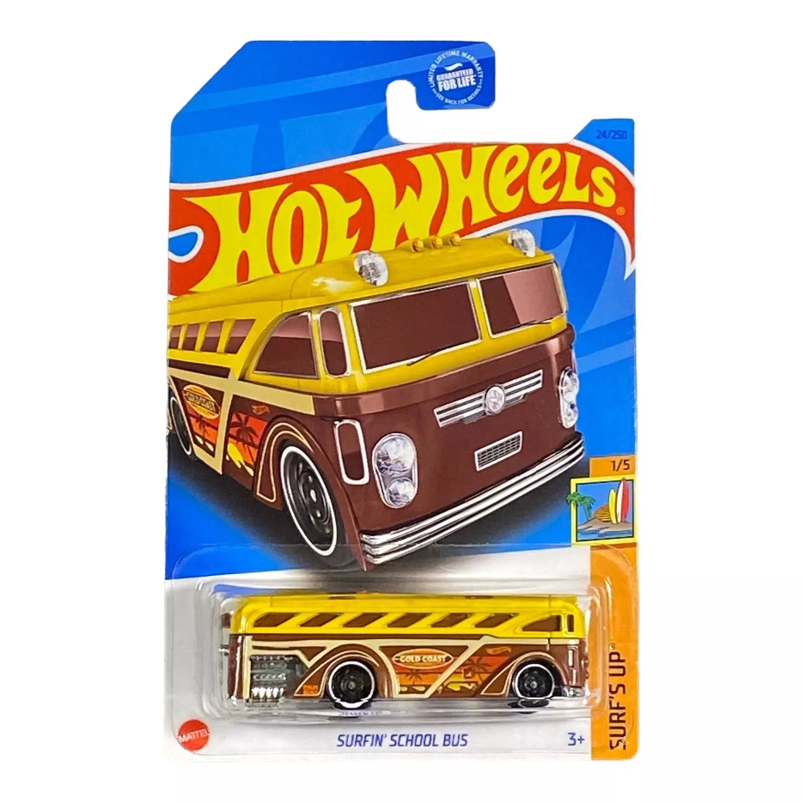 Hot Wheels Surfin' School Bus - Surf's Up Series 1/5 - Collectors World Toys