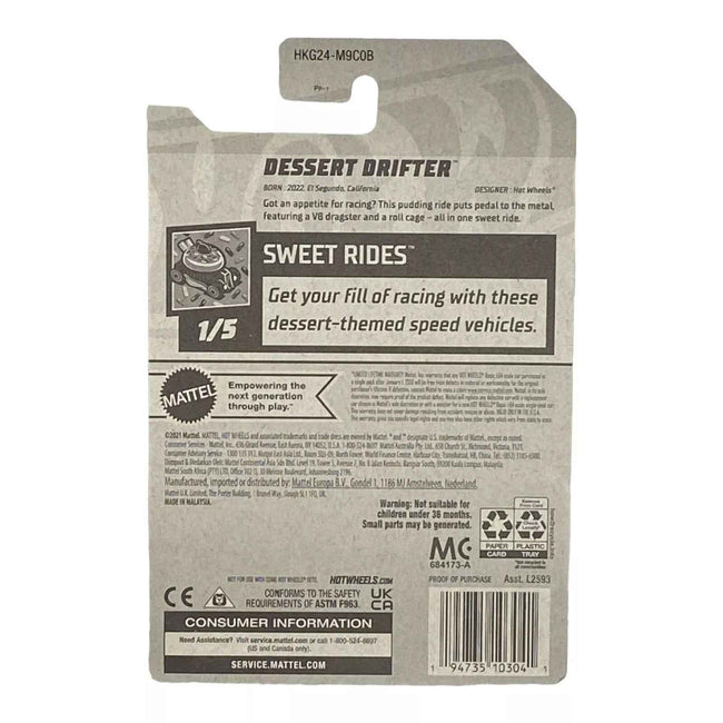 Hot Wheels Dessert Drifter - Sweet Rides Series 1/5 Main Image