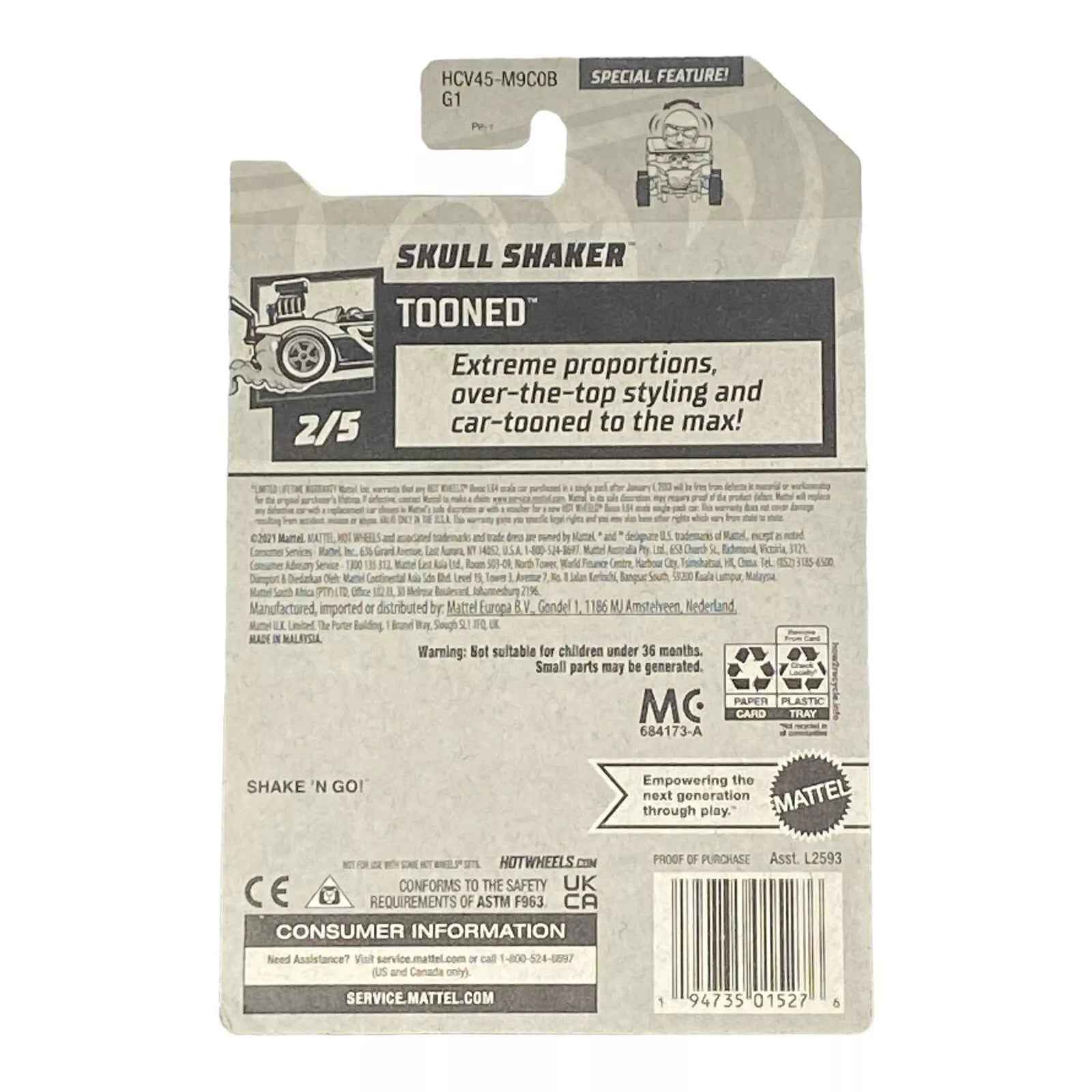 Hot Wheels Skull Shaker - Tooned Series 2/5 -