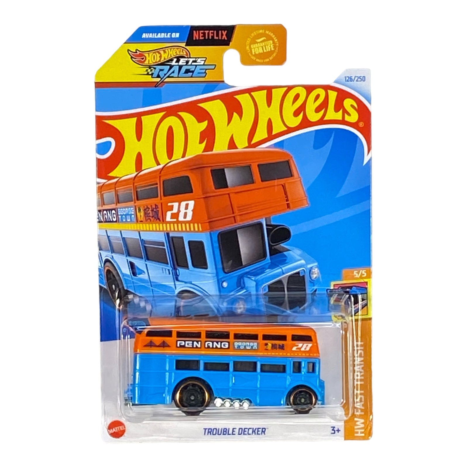 Hot Wheels Trouble Decker - Fast Transit Series 5/5 - Collectors World Toys