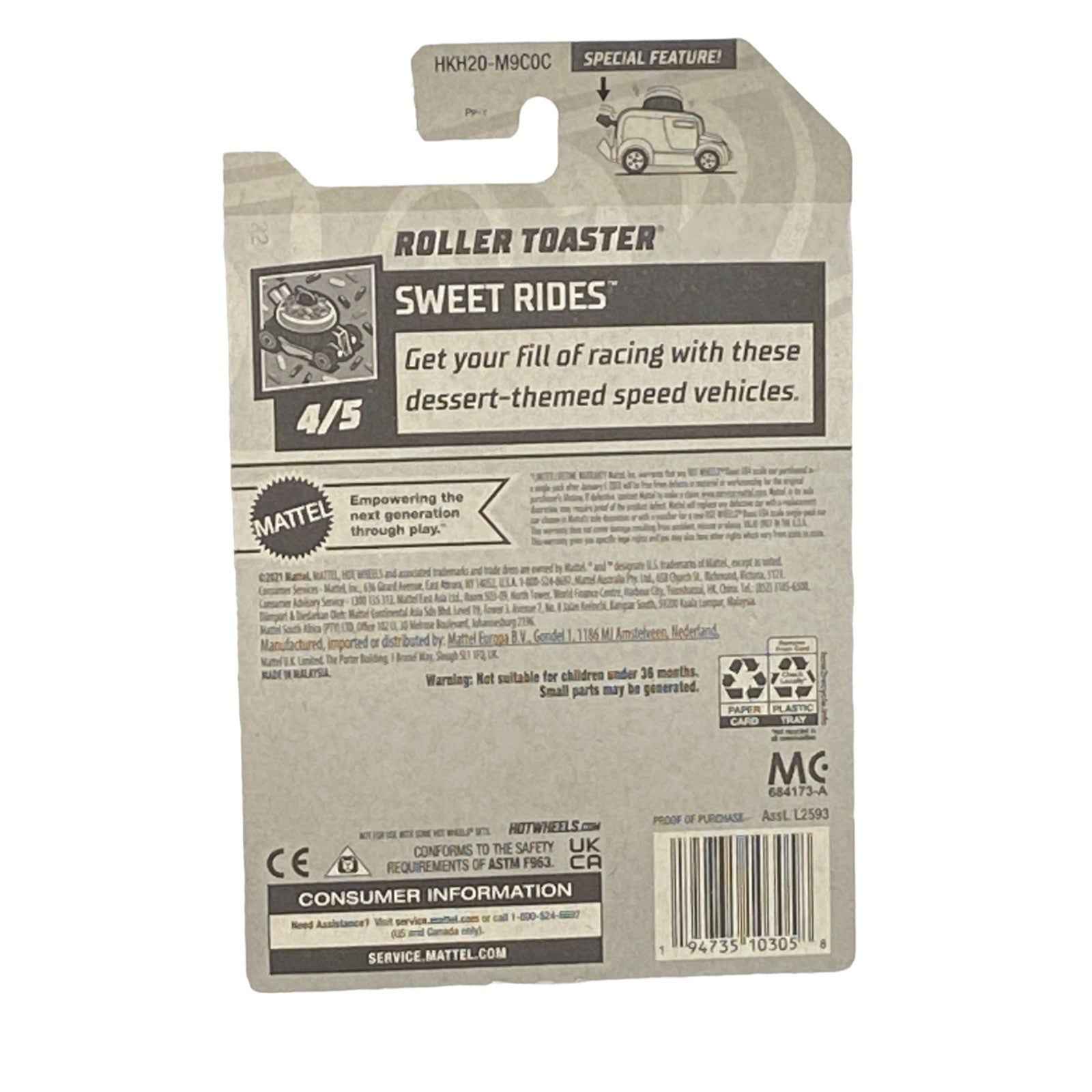 Hot Wheels Roller Toaster - Sweet Rides Series 4/5 -