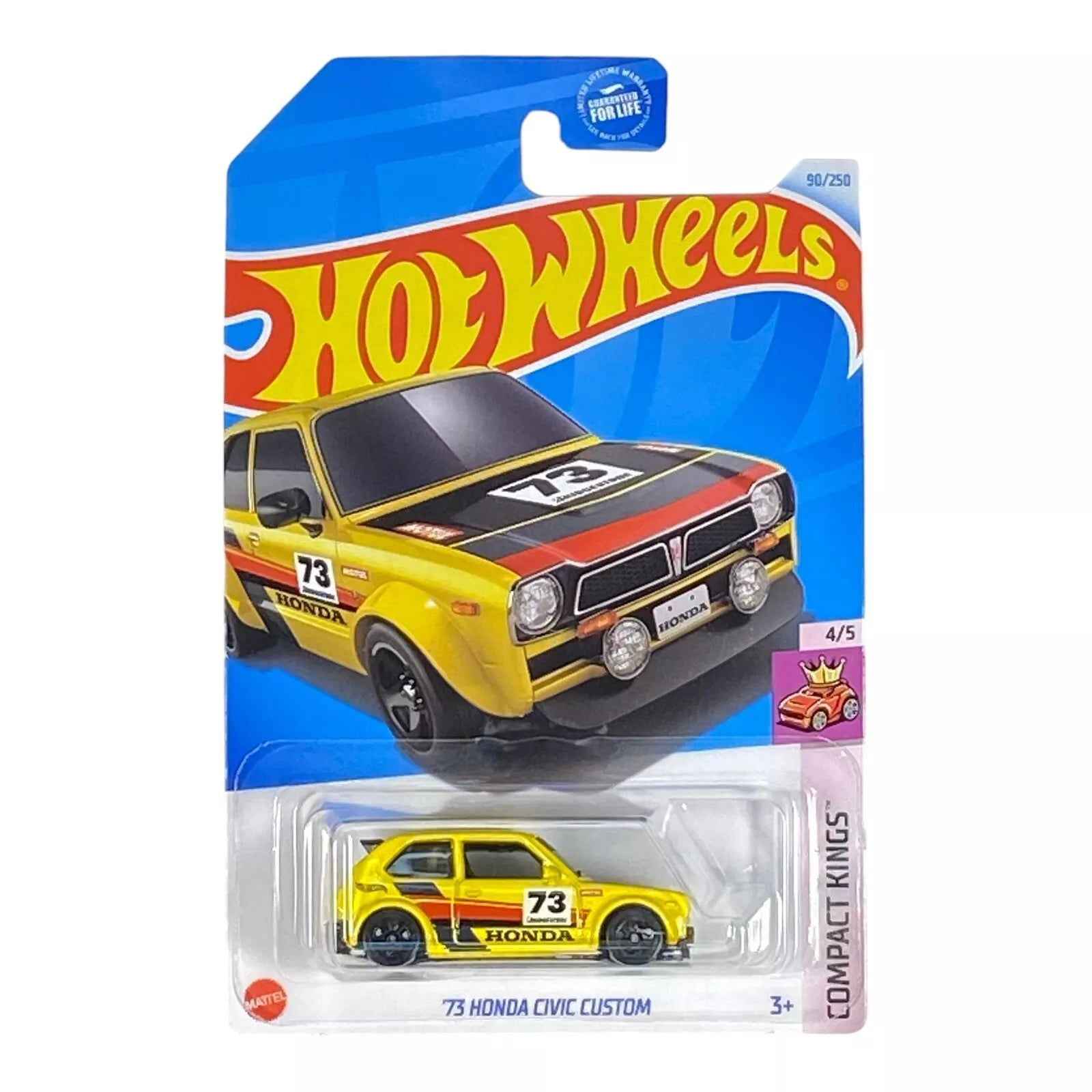 Hot Wheels '73 Honda Civic Custom - Compact Kings Series 4/5 Main image