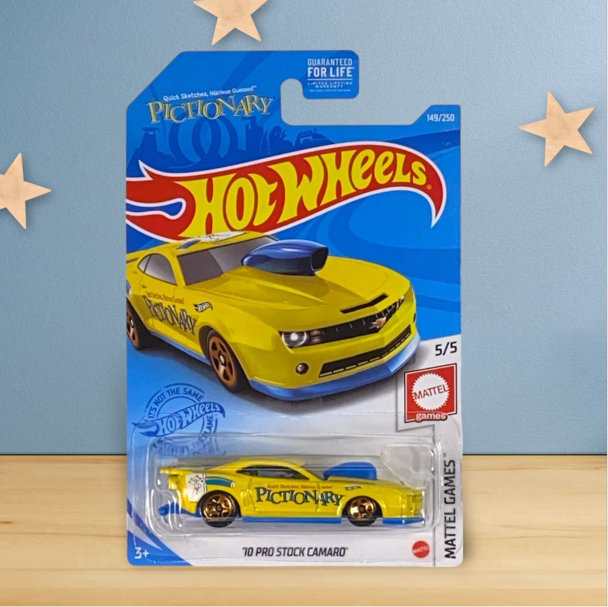 Hot Wheels '10 Pro Stock Camaro - Pictionary - Mattel Games Series 5/5 - Collectors World Toys