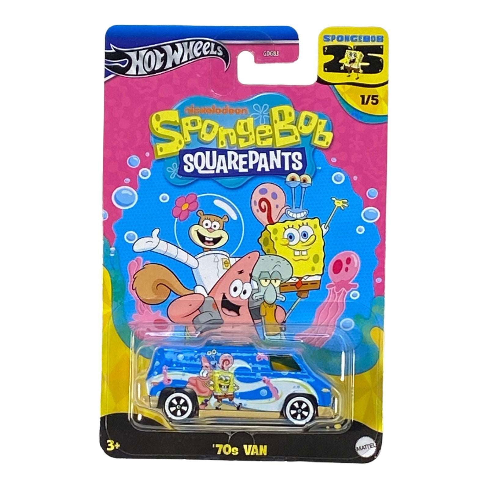 Hot Wheels '70s Van - SpongeBob SquarePants 25'th Anniversary Series 1/5 - Collectors World Toys