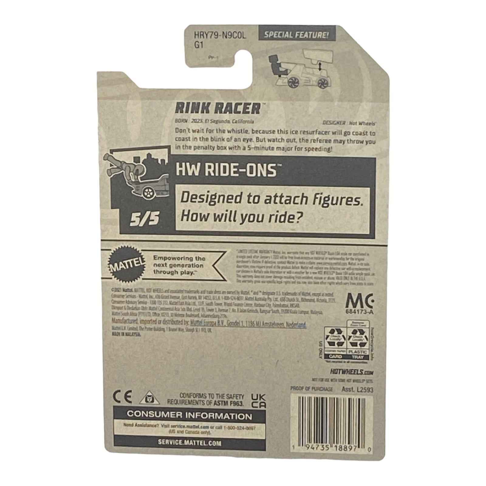 Hot Wheels Rink Racer - Ride Ons Series 5/5