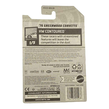 Hot Wheels '76 Greenwood Corvette - Contoured Series 1/5