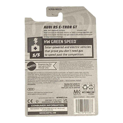 Hot Wheels Audi RS E-Tron GT - Green Speed Series 5/5