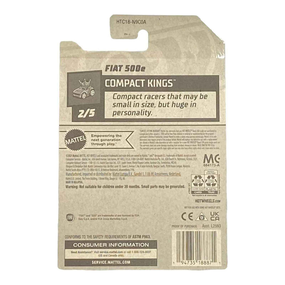 Hot Wheels Fiat 500e - Compact kings Series 2/5 -