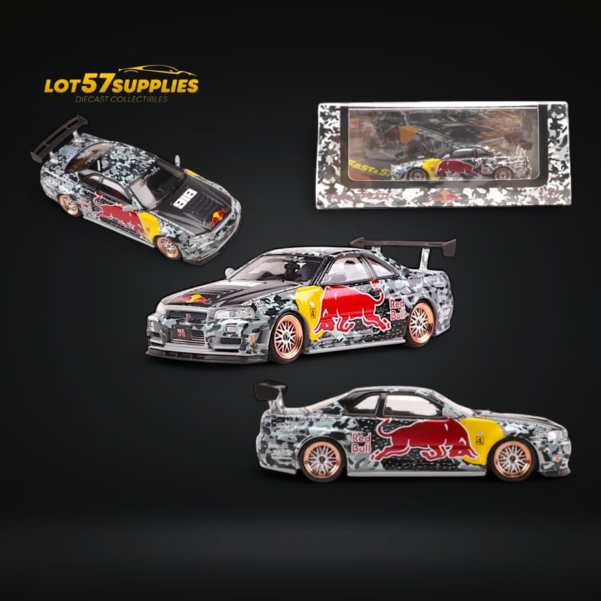 Fast Speed Nissan Skyline GT-R R34 Z-Tune RB Livery 1:64 Main image