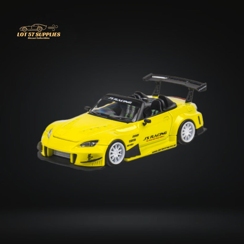 Microturbo Honda S2000 JS Racing Custom in Indy Yellow Pearl 1:64 - Collectors World Toys