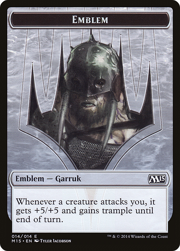 Garruk, Apex Predator Emblem (M15-014) - Magic 2015 Tokens