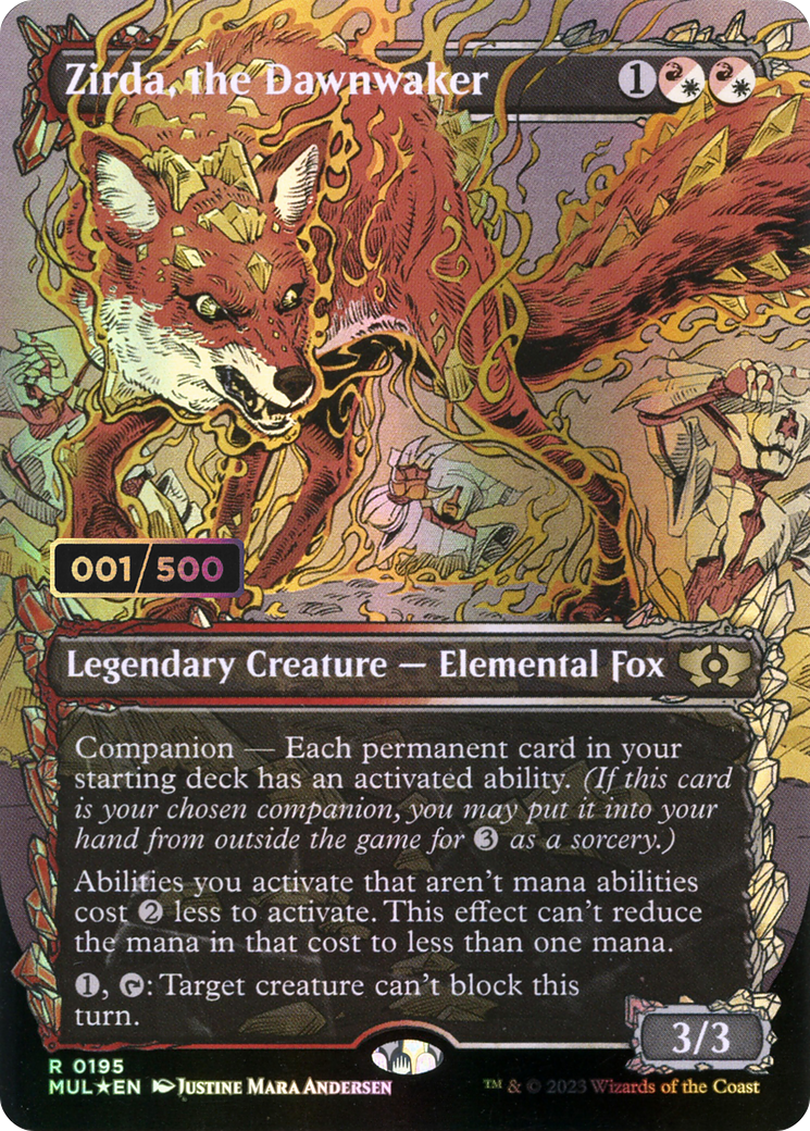 Zirda, the Dawnwaker (MUL-195) - Multiverse Legends: (Showcase) (Borderless) Foil