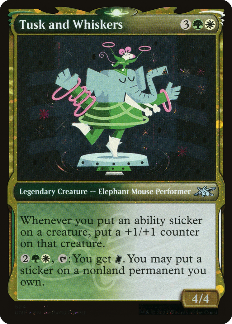Tusk and Whiskers (UNF-524) - Unfinity: (Showcase) Foil