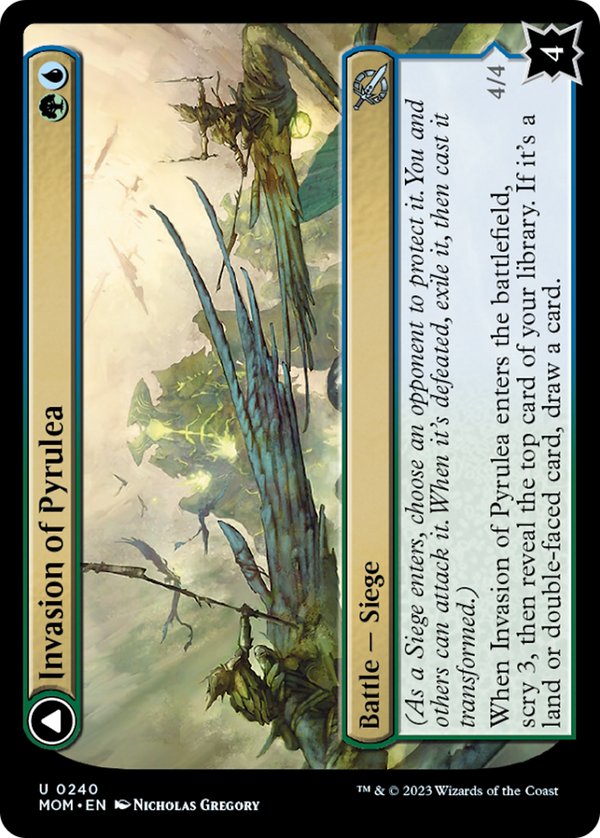 Invasion of Pyrulea // Gargantuan Slabhorn (MOM-240) - March of the Machine