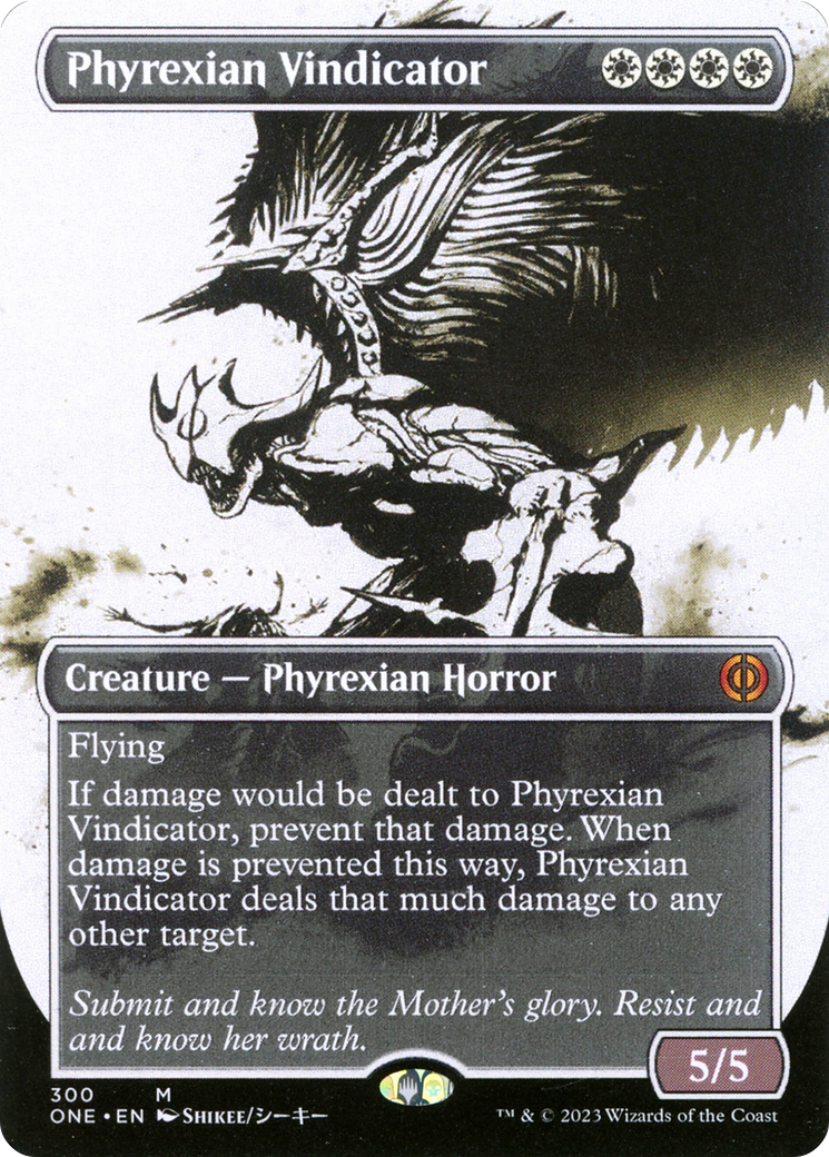 Phyrexian Vindicator (ONE-300) - Phyrexia: All Will Be One: (Showcase) (Borderless)