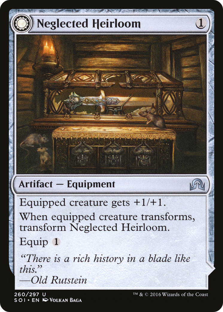 Neglected Heirloom // Ashmouth Blade (SOI-260) - Shadows over Innistrad: (Double Faced Transform)