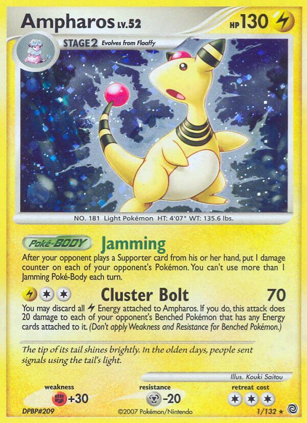 Ampharos (1/132) (Theme Deck Exclusive) [Diamond & Pearl: Secret Wonders] Main image