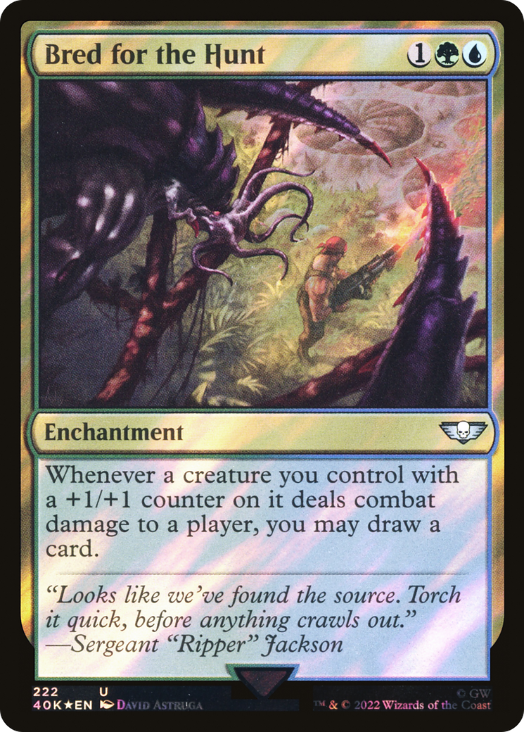 Bred for the Hunt (40K-222★) - Warhammer 40,000 Commander Foil