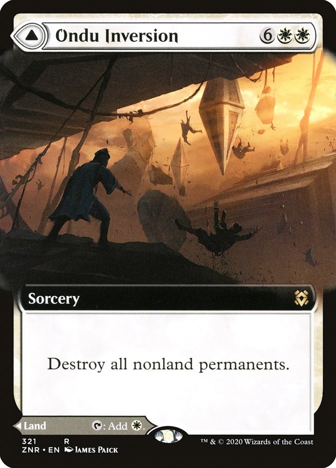 Ondu Inversion // Ondu Skyruins (ZNR-321) - Zendikar Rising: (Extended Art)