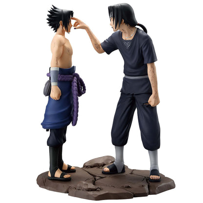 Naruto Shippuden Sasuke and Itachi Uchiha Red Eyes Reflecting the Heart Masterlise Ichibansho Statue