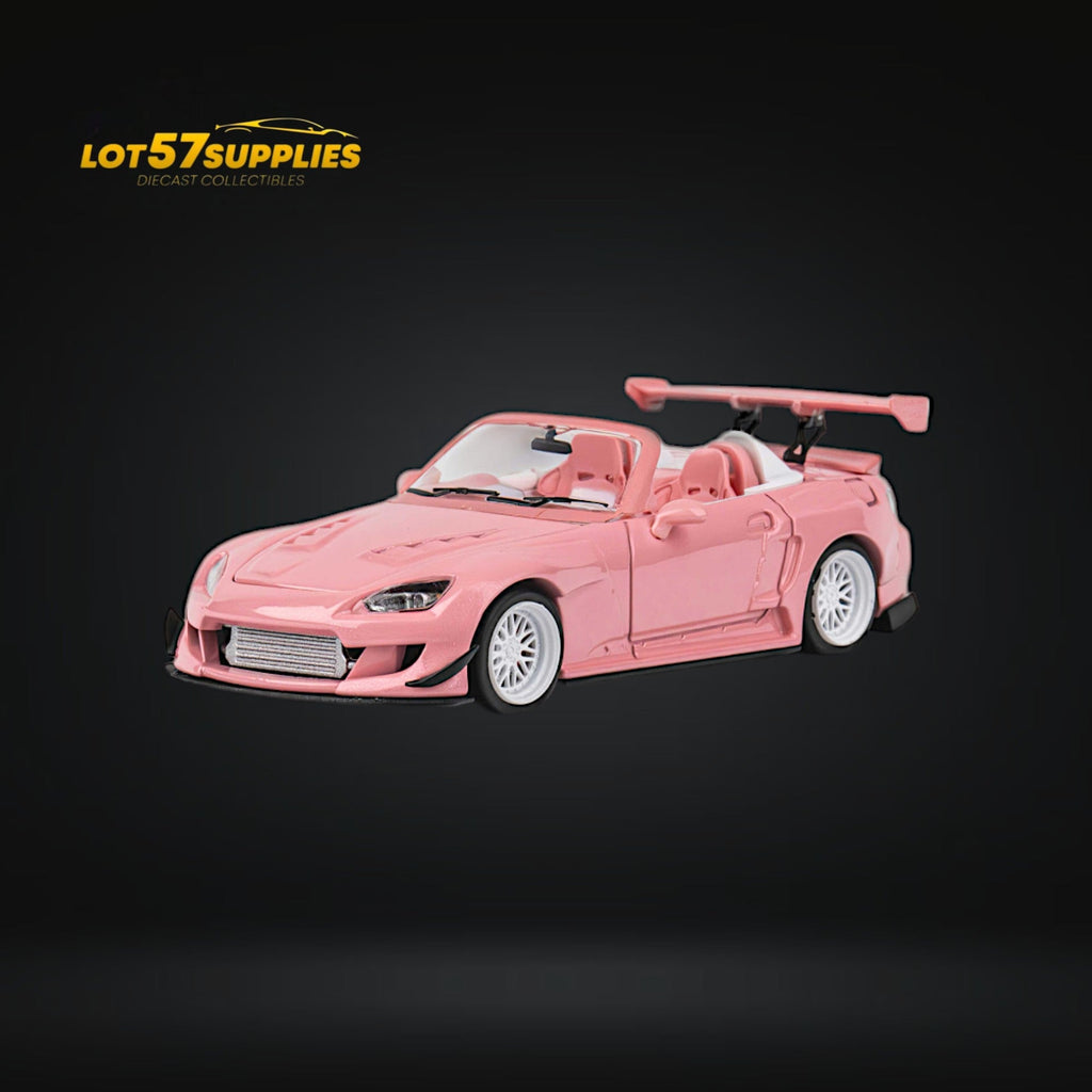 Microturbo Custom S2000 Rocket Bunny Valentine's Pink 1:64 - Collectors World Toys