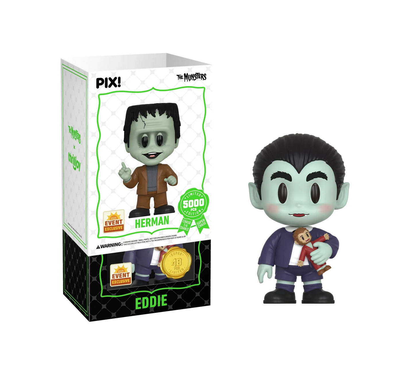 [Thrilljoy] [EXCLUSIVE] The Munsters - Herman Munster LE5000 PIX Vinyl Figure (1 in 6 Chance at Chase)