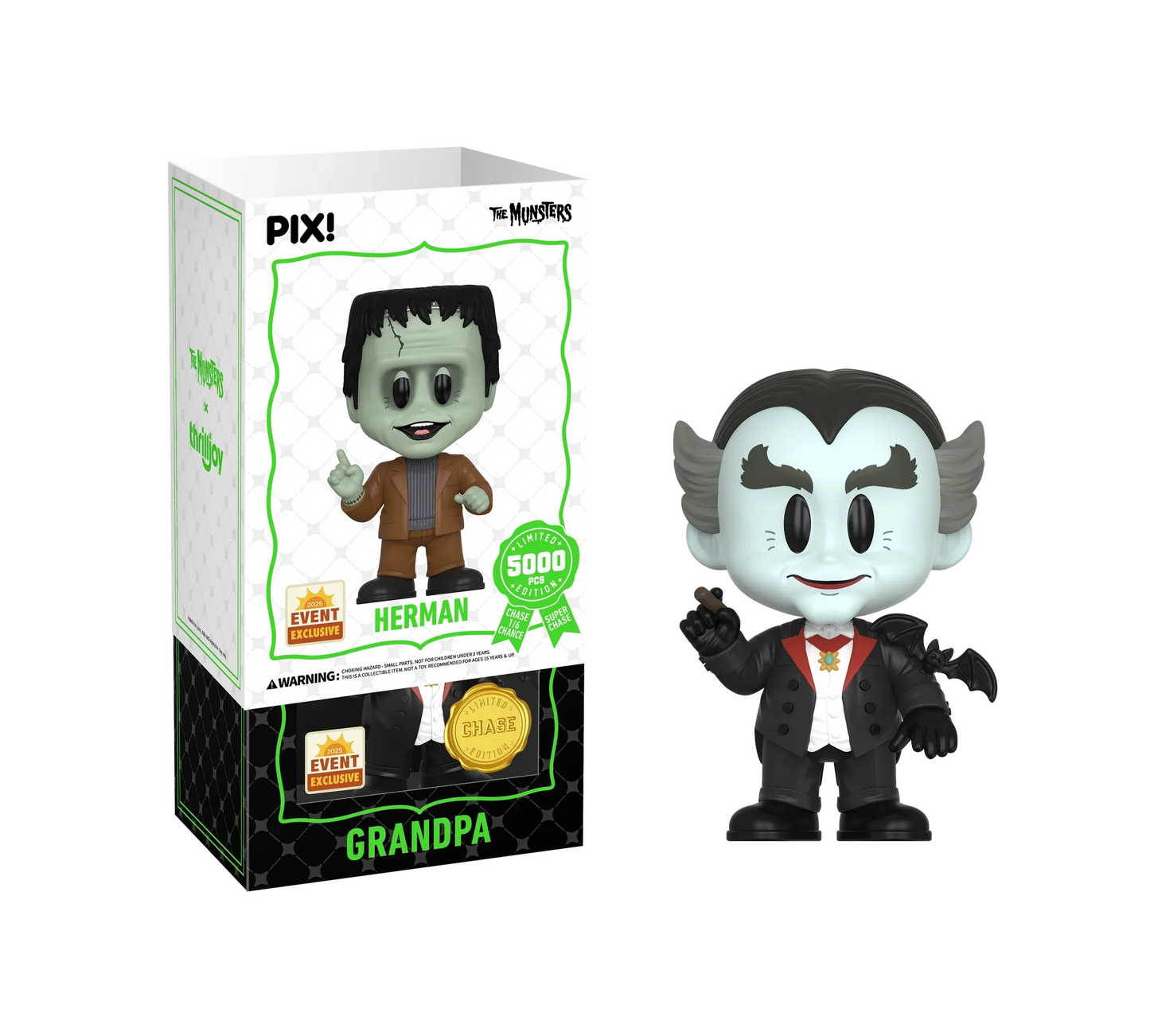 [Thrilljoy] [EXCLUSIVE] The Munsters - Herman Munster LE5000 PIX Vinyl Figure (1 in 6 Chance at Chase)