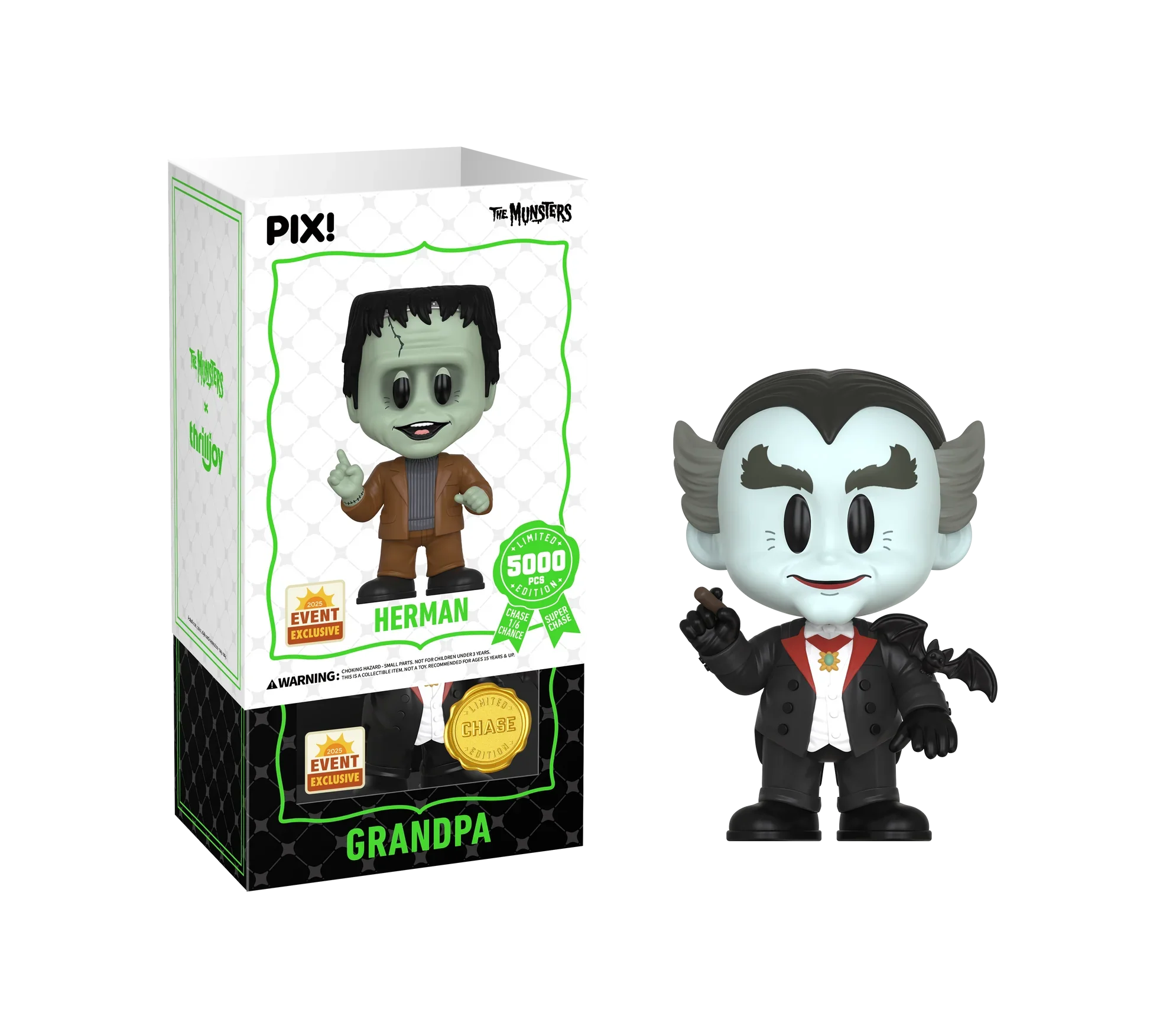 [Thrilljoy] [EXCLUSIVE] The Munsters - Herman Munster LE5000 PIX Vinyl Figure (1 in 6 Chance at Chase)