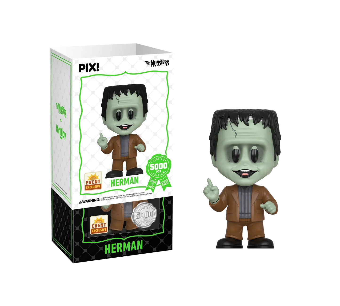 [Thrilljoy] [EXCLUSIVE] The Munsters - Herman Munster LE5000 PIX Vinyl Figure (1 in 6 Chance at Chase)