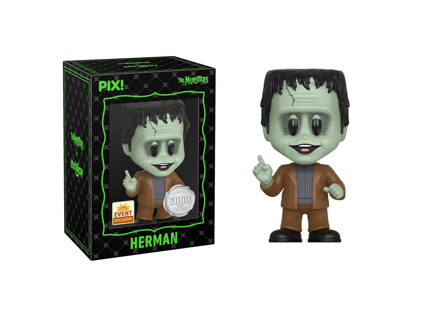 [Thrilljoy] [EXCLUSIVE] The Munsters - Herman Munster LE5000 PIX Vinyl Figure (1 in 6 Chance at Chase)