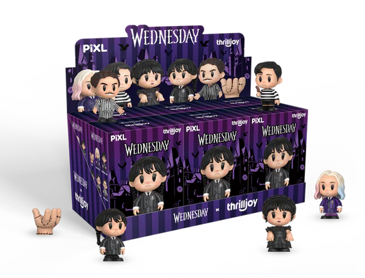 [Thrilljoy] Wednesday PIXL Blind Box Vinyl (1 in 108 chance of receiving a secret figure!)