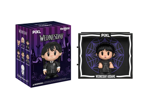 [Thrilljoy] Wednesday PIXL Blind Box Vinyl (1 in 108 chance of receiving a secret figure!)