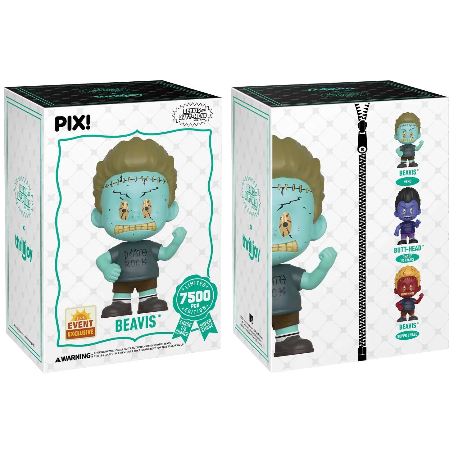[Thrilljoy] [EXCLUSIVE] MTV's Beavis and Butt-Head - Beavis LE7500 PIX Vinyl Figure (1 in 6 Chance at Chase) Main image