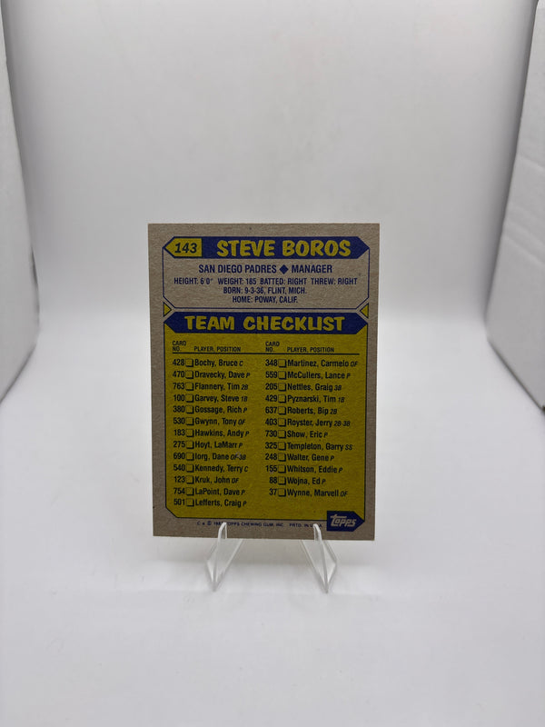 Topps Steve Boros